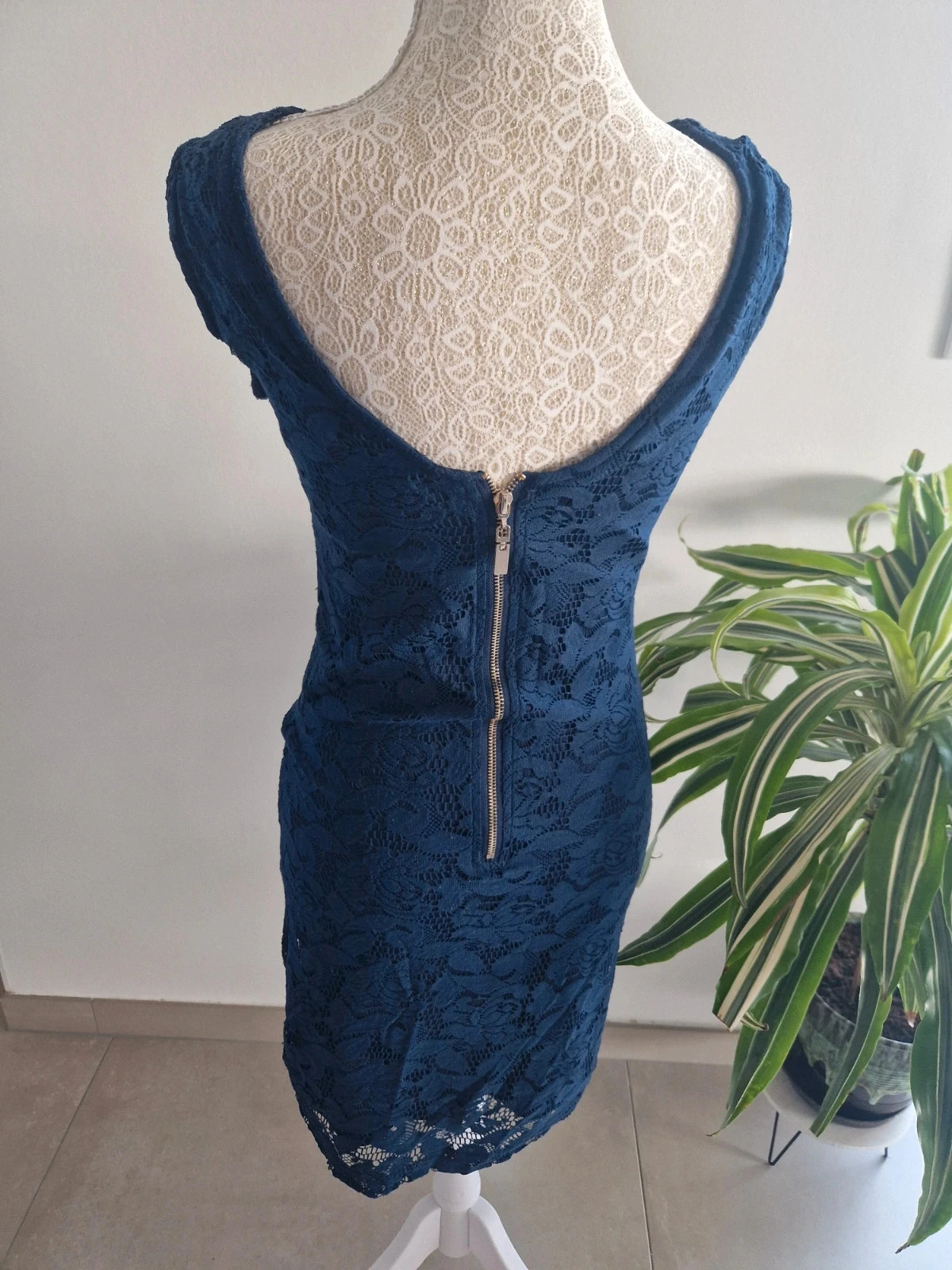 Pretty blue lace floral dress - S - Jennyfer – photo 3